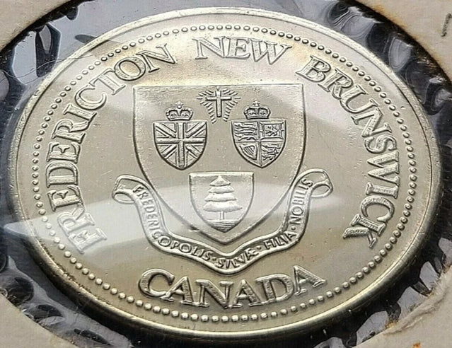 1982 Fredericton New Brunswick 1 Trade Dollar - City Hall