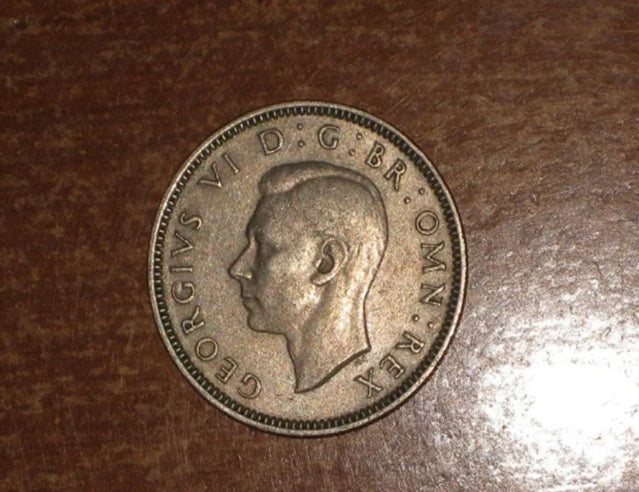 GB Angleterre 1949 Pièce de shilling écossais Très Fine Belle