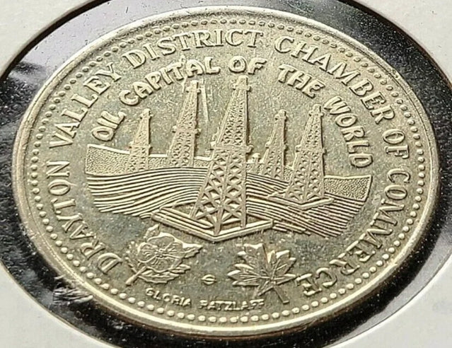 1980 Drayton Valley Alberta 1 Trade Dollar - 75th Anniversary