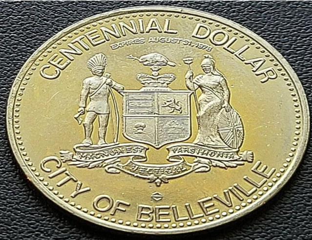 1978 Belleville Ontario 1 dollar commercial - Dollar du centenaire