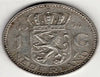 Pièce du monde d'un florin en argent des Pays-Bas de 1954