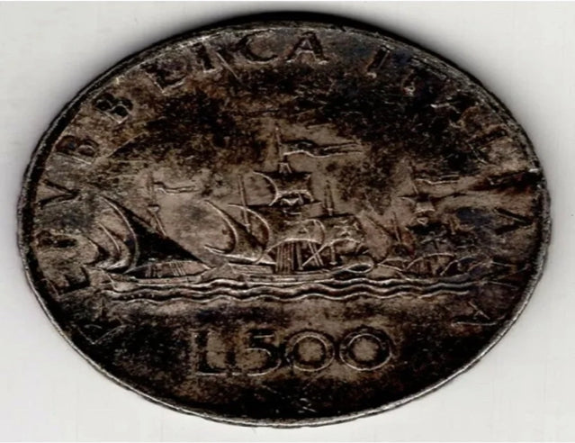 1958 Italien fünfhundert 500 Lire Silberweltmünze