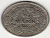 1905 Germany 1/2 half mark silver world coin