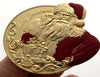 Lucky Coin - Santa Craft Gift Coin in Protective Plastic Capsule Gold plated