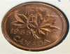 Canada One Cent 1965 Type 4 Grandes Perles - Pointu 5 BU