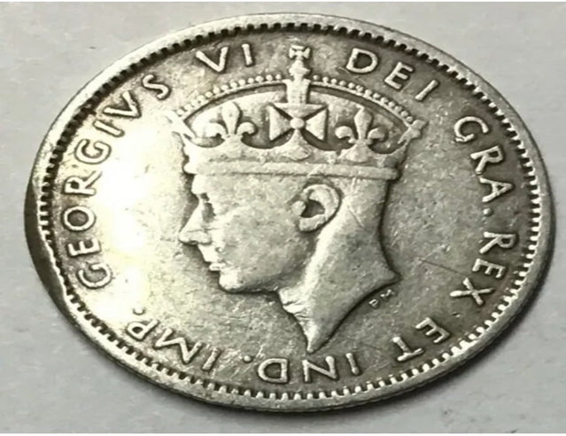 Newfoundland 1938 Silver 10 Cents Very Fine