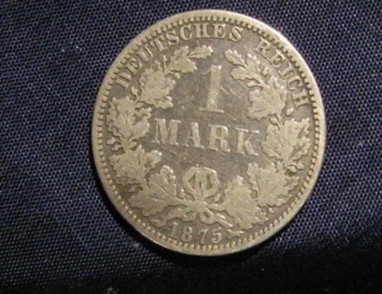 1875 Ein Orig. alte deutsche Silbermünze