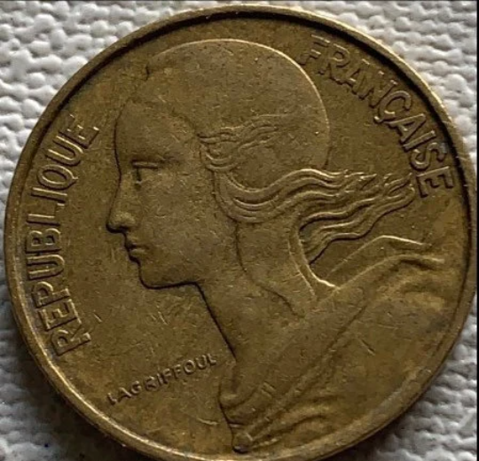 1969 Frankreich 10 Centimes VF