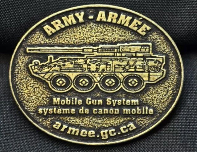 Médaillon promotionnel de l'Armée canadienne, 36 mm