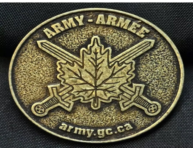 Médaillon promotionnel de l'Armée canadienne, 36 mm