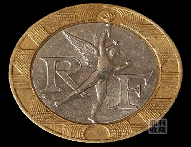 1989 10 francs français, petit ange, pièce bicolore 23 mm