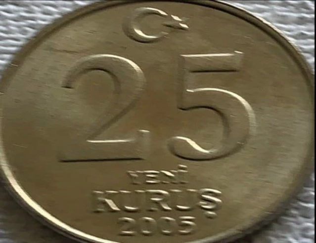 2005 turkey 25 kurus VF