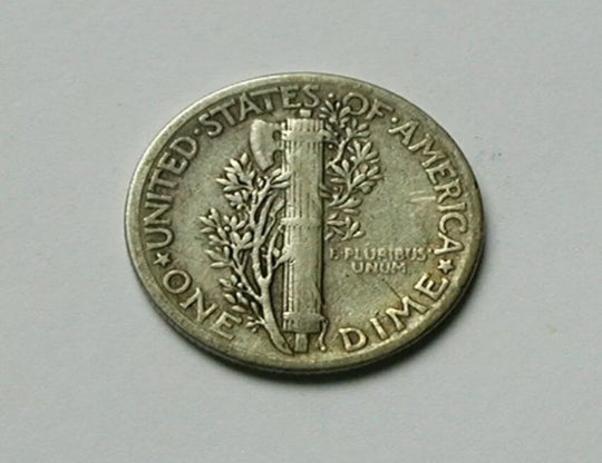 1942 US 10 Cent Silver Coin - Mercury Dime