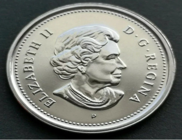 2005 P Kanada 25 Cent farbig Kanada-Tag