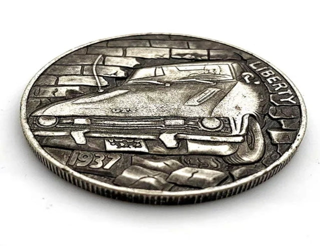 Hobo Coin - The Car GTS Craft Gift Coin Copper Engraved