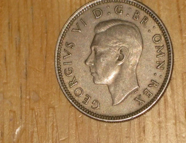 GB England 1950 Shilling coin Very Fine nice