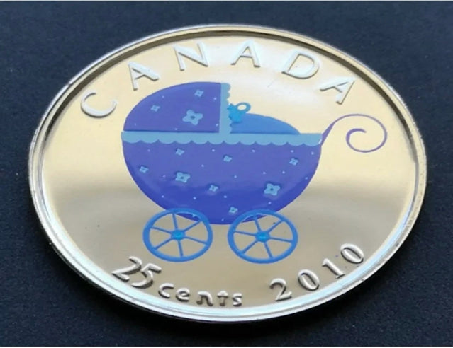 2010 Kanada 25 Cent farbiges Willkommensbaby