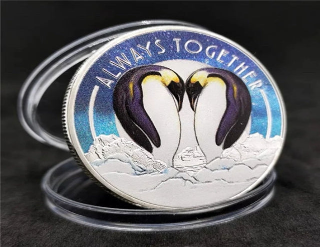 Love Coin - Always together - Craft Gift Coin Colored