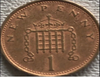 1976 Großbritannien 1 Penny VF