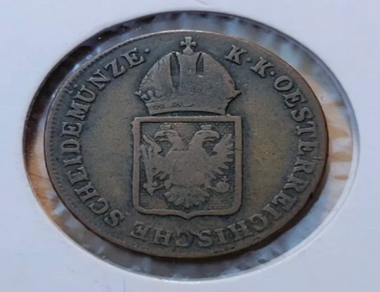 1816-B Austria 1 Kreuzer Franz II World Coin