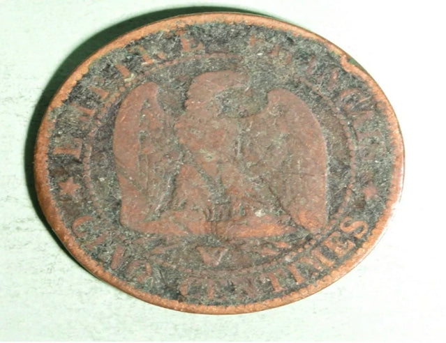 Pièce de 5 centimes France 1853