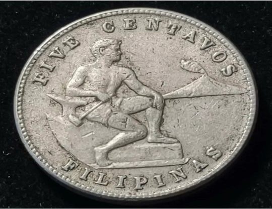 1944 USA Philippinen 5 Centavos Schöne Münze