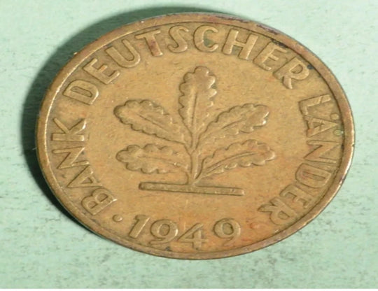 1949 Germany 5 Pfennig Coin