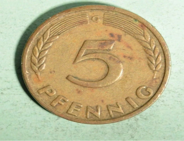 1949 Deutschland 5 Pfennig Münze