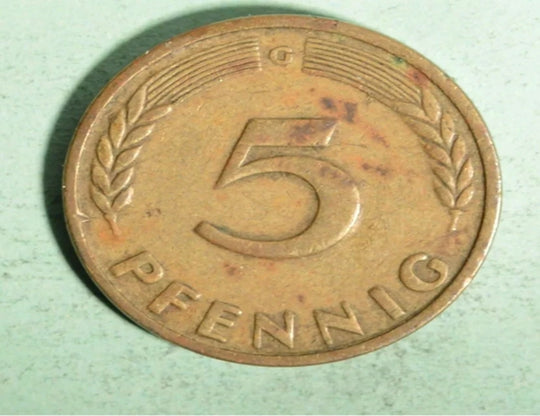 1949 Germany 5 Pfennig Coin