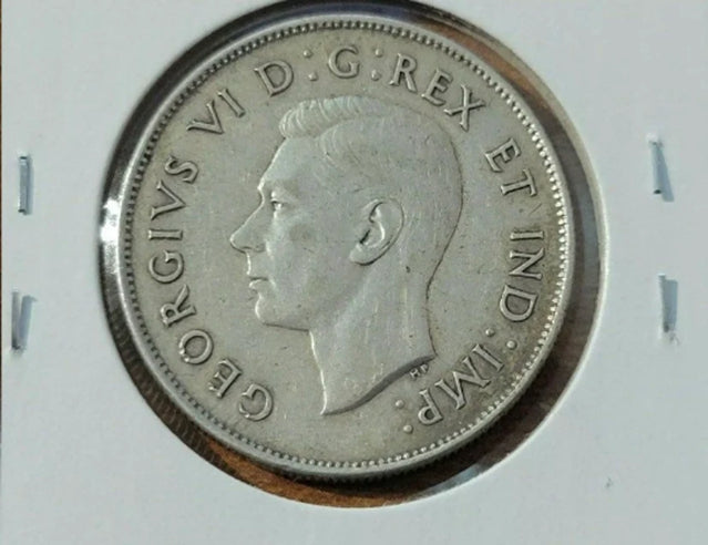 1947 Canadien 50 cents Straights 7 High Grade