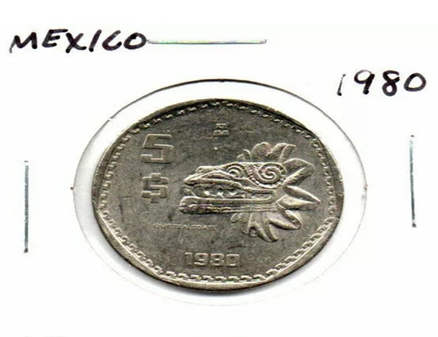 MEXICO 5 Pesos 1980 VF