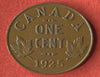 Canada 1925 1 Cent Small Penny Coin - Rare Date Clé Petit Cent - Roi George VI Faible Monnaie Haute Qualité