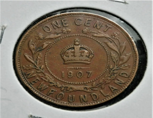 1907 Newfoundland One Cent High Grade