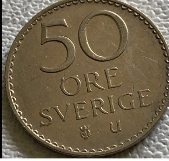 1973 Sweden 50 ore VF