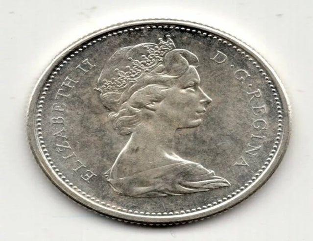 Canada 1963 Pièce de 25 cents en argent en circulation