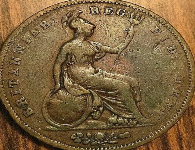 1853 Great Britain Victoria penny