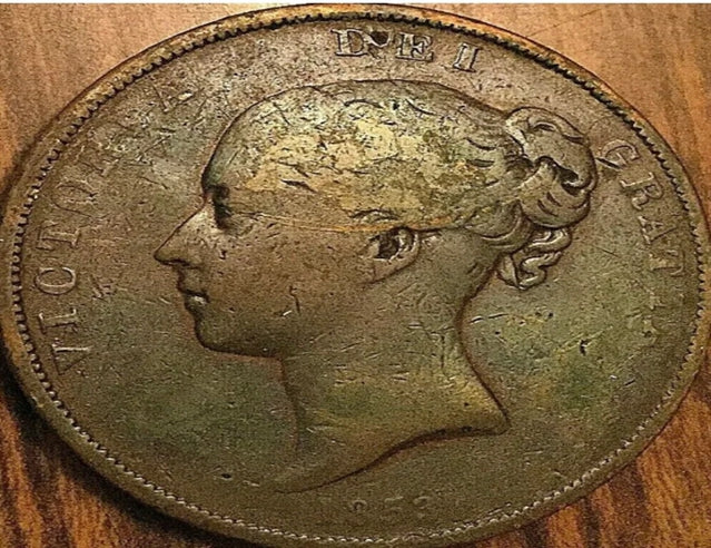 1853 Penny Victoria de Grande-Bretagne