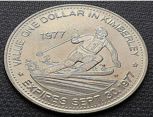 1977 Dollar commercial de Kimberley de la Colombie-Britannique - Dollar des Montagnes Rocheuses