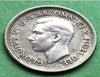 1952 Australia 6 Pence King George VI Silver coin High Grade