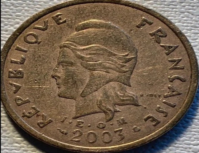 2003 Neukaledonien 100 Franken VF