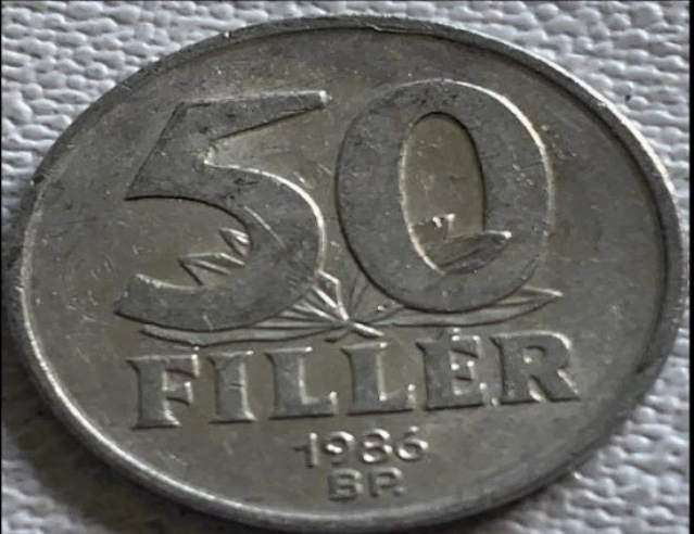 1986 Hungary 50 filler VF