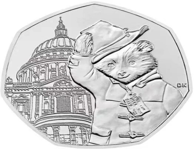 Paddington Bear UK 2019 50p Gedenkmünze Tier Kupfer Nickel Münze neu UNC