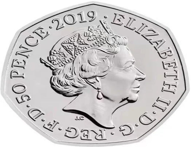 Paddington Bear UK 2019 50p pièce commémorative animal en cuivre et nickel, nouveau UNC