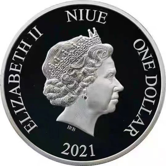 Niue 2021 email 50th anniversary coin queen in commemorative coin box