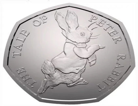 Peter Rabbit Series UK 2017 50p Benjamin Rabbit Gedenkmünzen ausländische Münzen