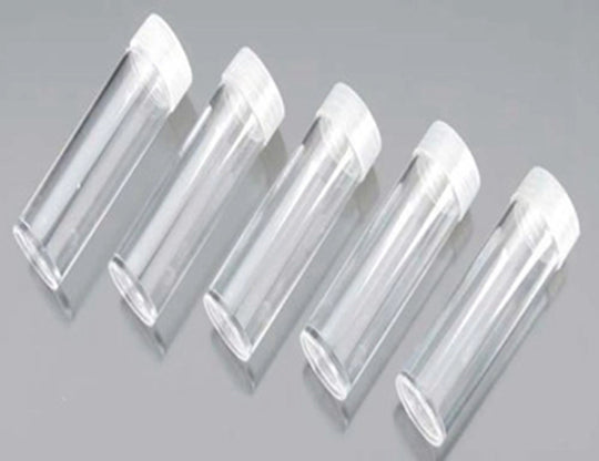 Tube en plastique de stockage de pièces de monnaie, diamètre de 20mm /25MM/30MM/40MM avec couvercle à vis et coton de Protection (20 Tubes)