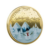 Lucky Coin - snowman Christmas Eve Craft Gift Coin Colored