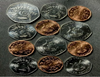 old Uganda coin lot AU - 12 excellent dealer lot coins