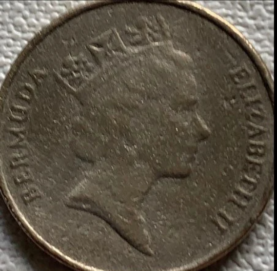 1995 Bermuda 25 Cent F