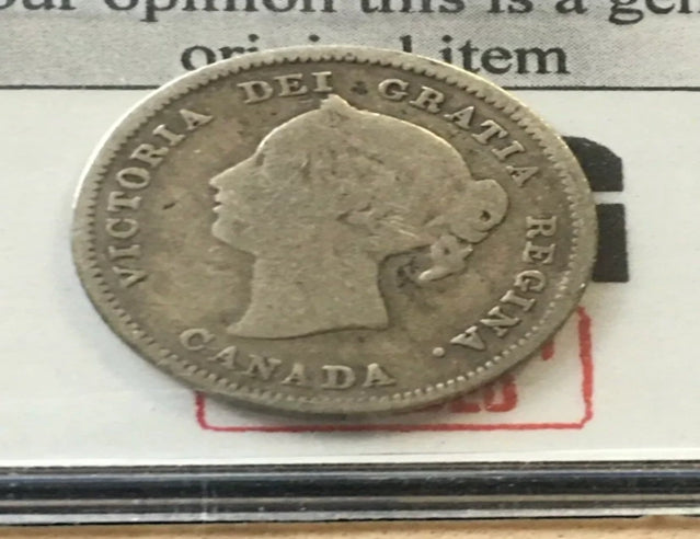 1881H Pièce d'argent canadienne classée Cent très bien-